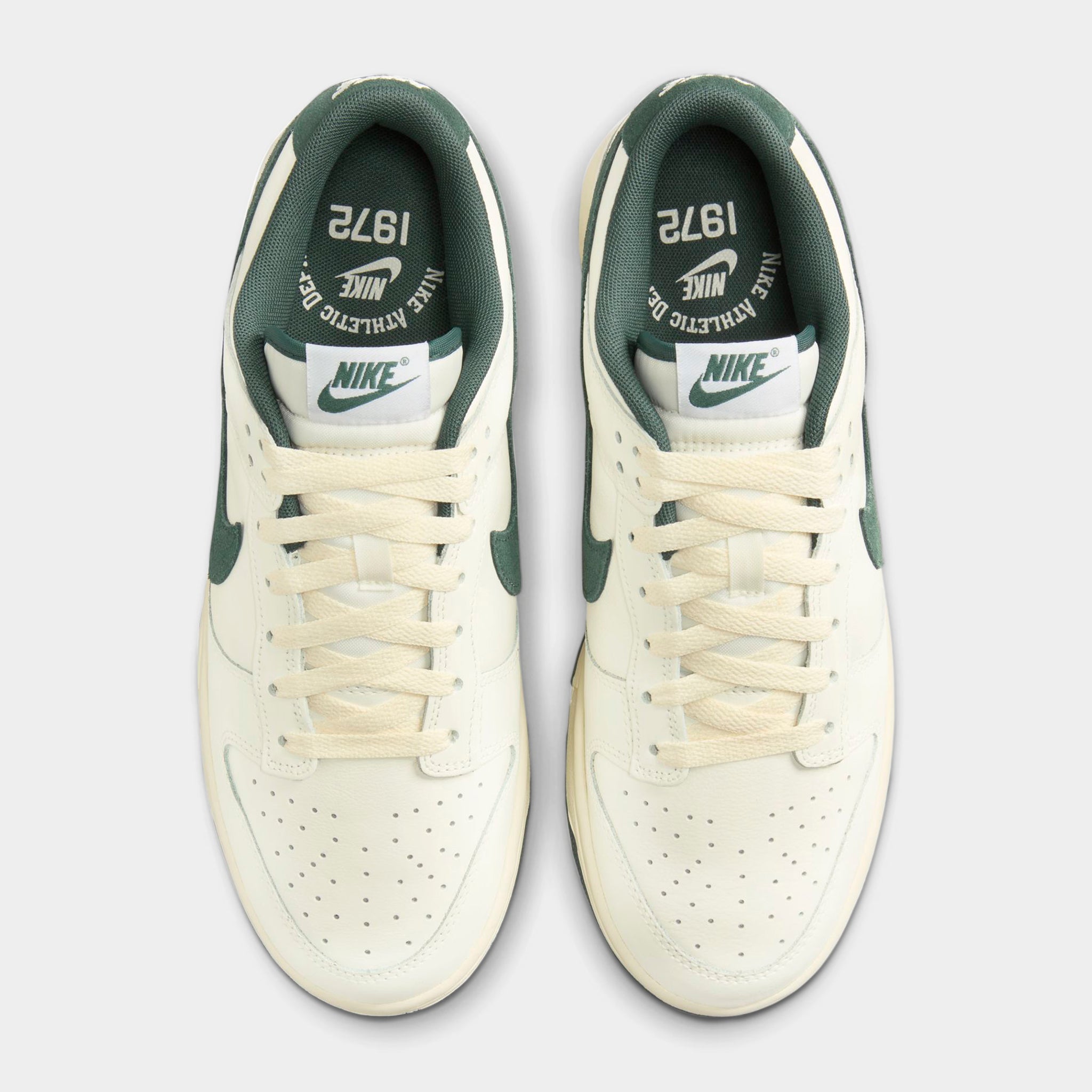 Nike Dunk Low Sail / Deep Jungle Coconut Milk Sneakers - Men's & Women's Casual Shoes for Streetwear, Skateboarding, and Everyday Fashion