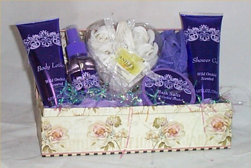 Luxury Wild Orchid Bath & Shower Gel Gift Set - Spa Quality Body Wash for Relaxation | Perfect for Birthdays, Mother's Day & Self-Care Moments
