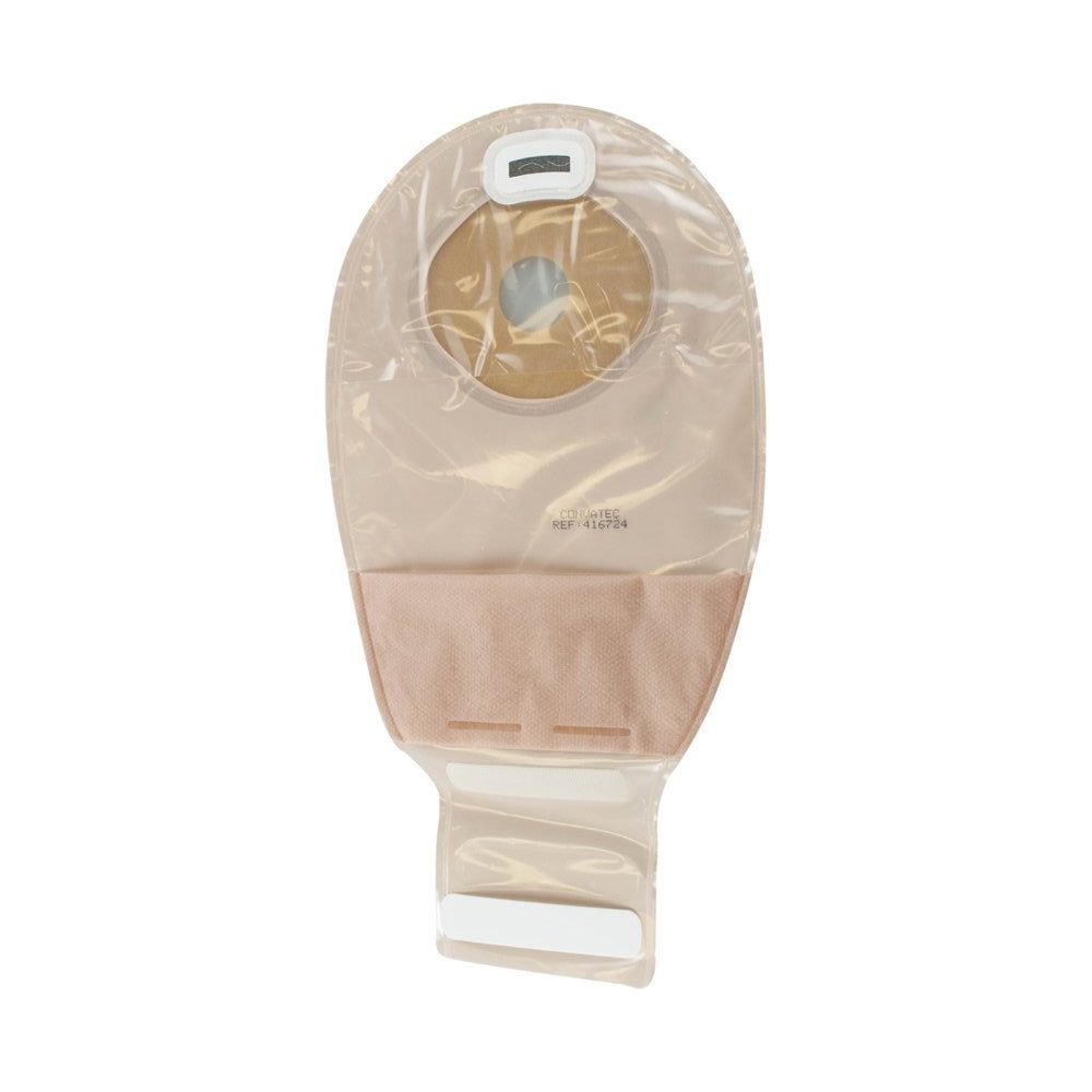 ConvaTec Esteem+ One-Piece Drainable Ostomy Pouch with Pre-Cut Stomahesive Flange - 12 Panel Transparent (1 Count) - Ideal for Active Lifestyles & Post-Surgery Care