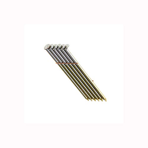 Grip-Rite 2006775 3.25 Inch 28 Degree Smooth Shank Wire Strip Framing Nails - 1000 Pack for Wood Framing, Roofing, and Construction Projects