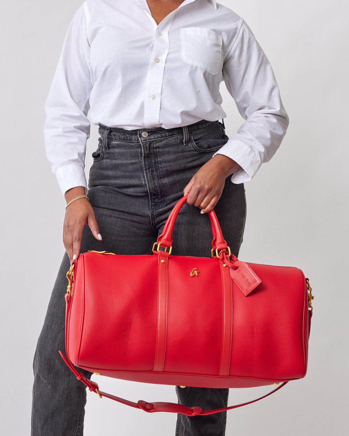 Stylish Red Pebble Duffle Bag for Travel, Gym & Weekend Getaways - Lightweight & Durable Carry-On Luggage
