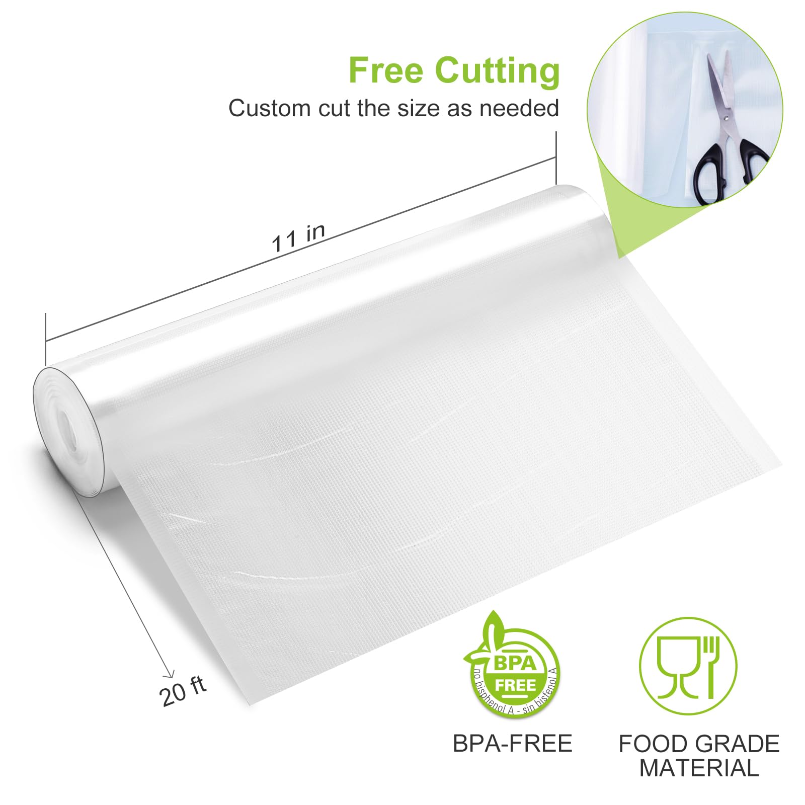 Bonsenkitchen Vacuum Sealer Bags 2 Pack - 11