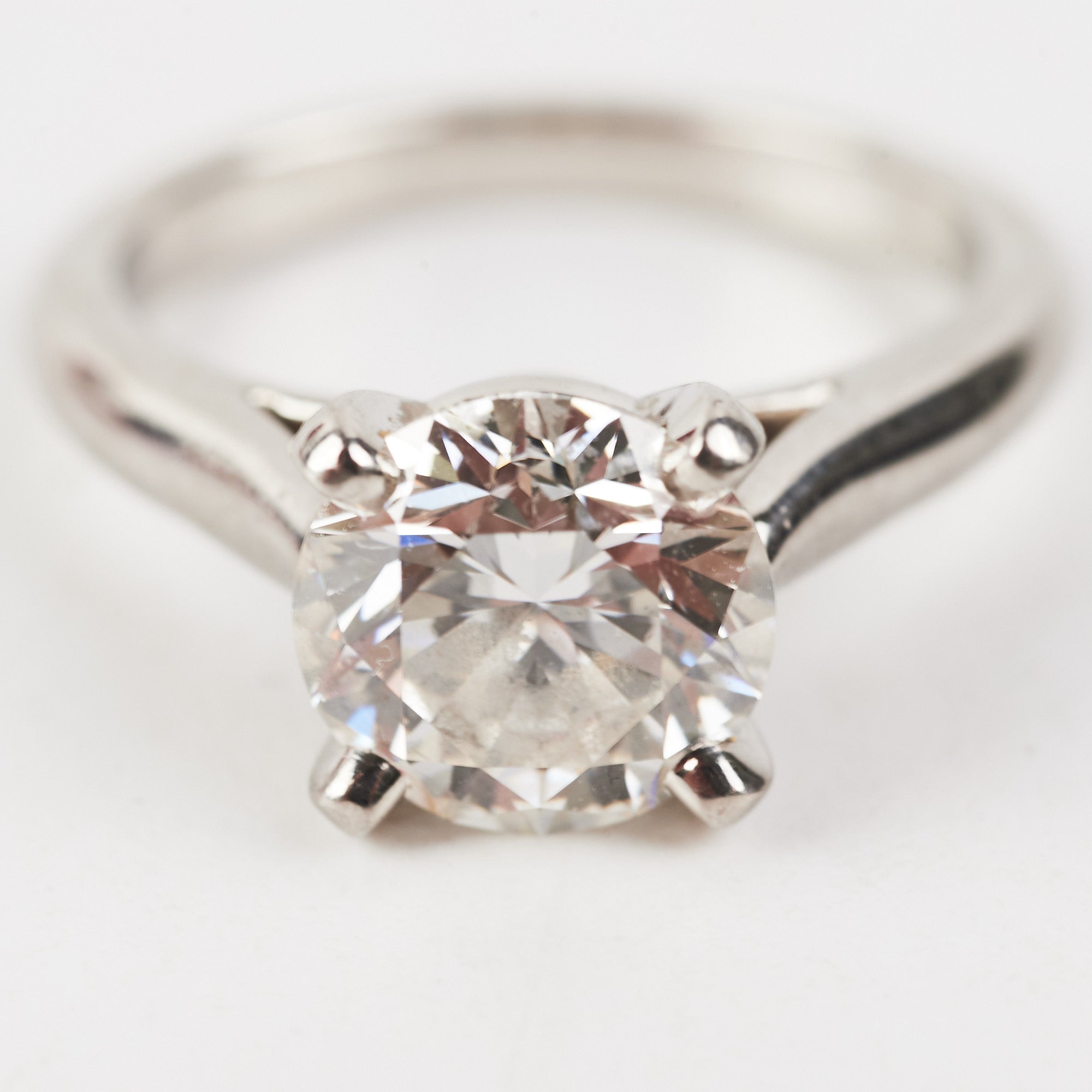 Cartier Platinum Diamond Ring - 1.70 Carat D-F VVS1-VVS2 Certified Engagement Ring for Women, Perfect for Proposals, Anniversaries & Special Occasions