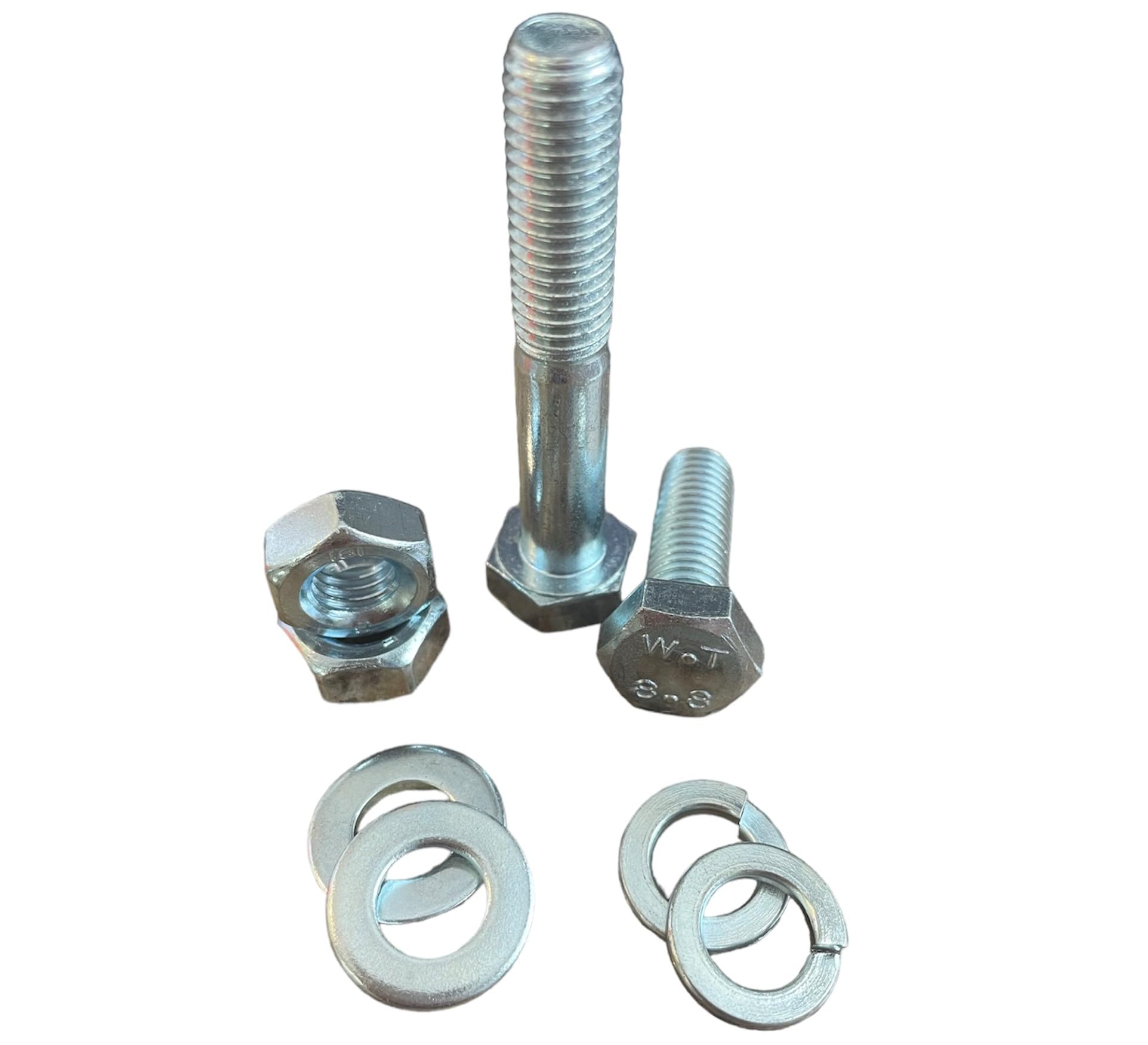 1,260-Piece Metric Class 8.8 Hex Bolt & Nut Assortment Kit with Washers - M6 M8 M10 M12 Sizes - Heavy Duty Fastener Set for Construction, Automotive & DIY Projects in Metal Storage Drawer
