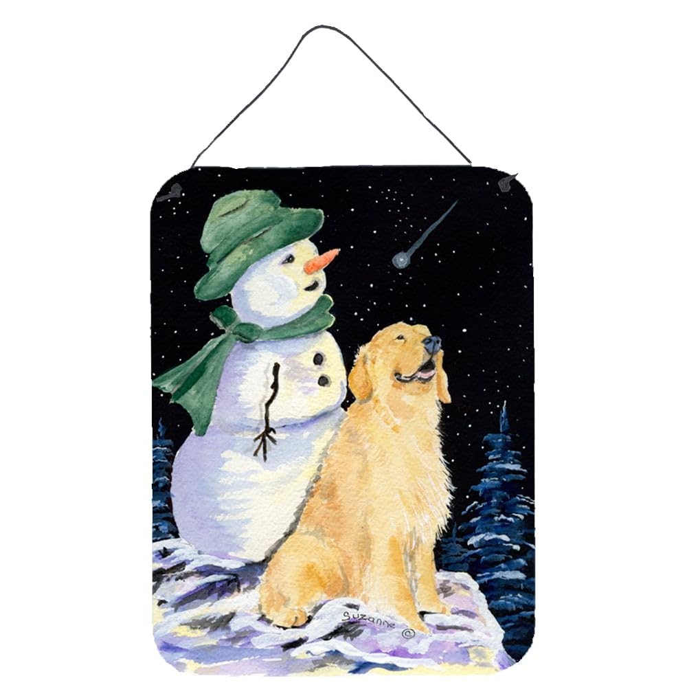 Golden Retriever Metal Wall Art - 12x16 Inch Aluminum Sign for Kitchen, Bar, Bathroom & Front Door Decor | Durable Home Plaque with Vibrant Colors | Perfect for Dog Lovers & Rustic Home Décor