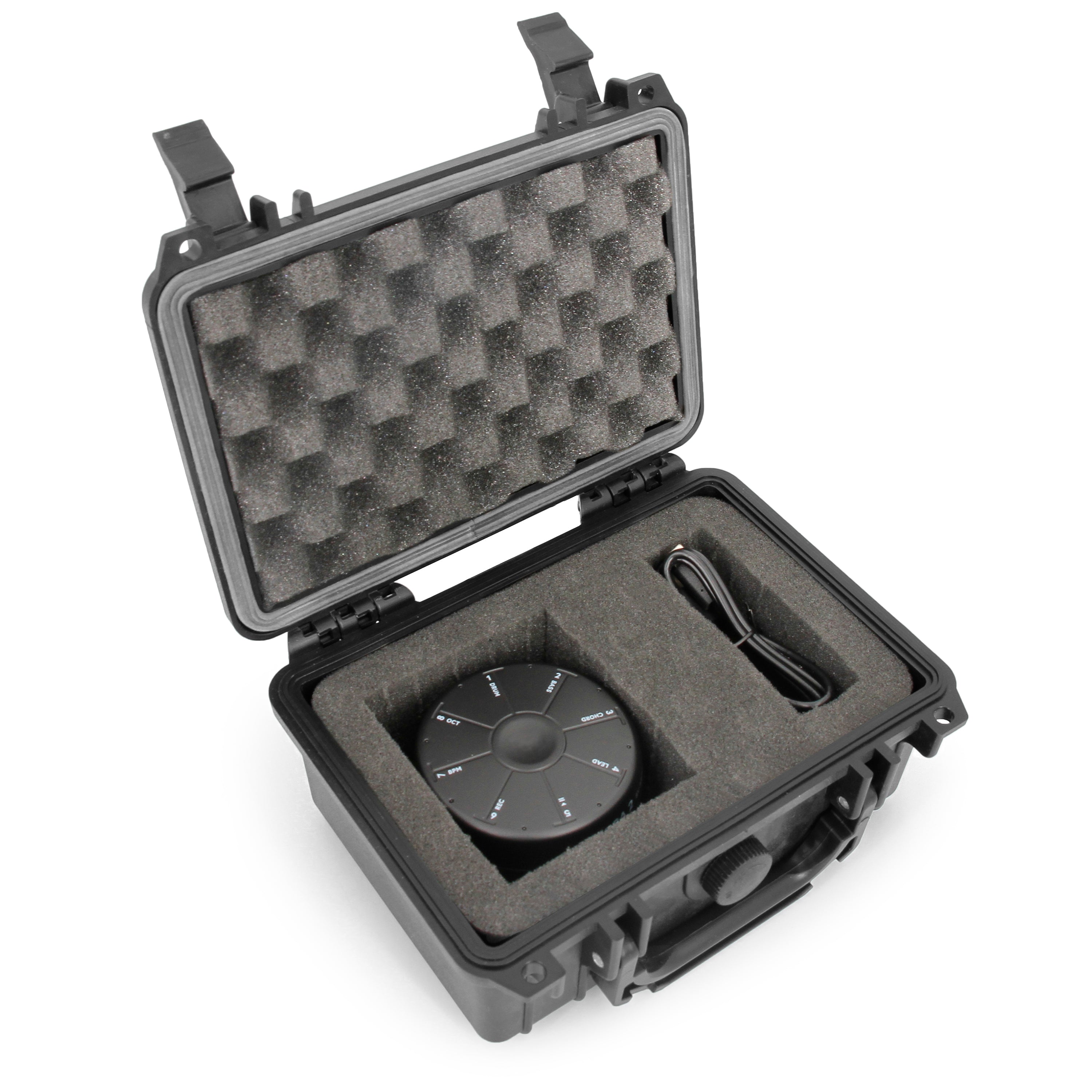 CASEMATIX Customizable Foam Carry Case for Orba 2 Artiphon Handheld Multi-Instrument - Waterproof Protective Storage Case - Perfect for Travel, Music Production & Live Performances