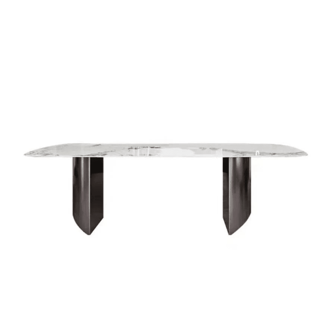 Premium Ibenaz Sintered Stone Dining Table - Durable & Stylish Modern Kitchen Furniture for Home, Restaurant, and Outdoor Use