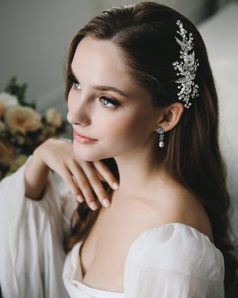 Elegant Autumn Bridal Hair Clip - Perfect for Wedding, Prom & Special Occasions | Boho Floral Hair Accessories for Women