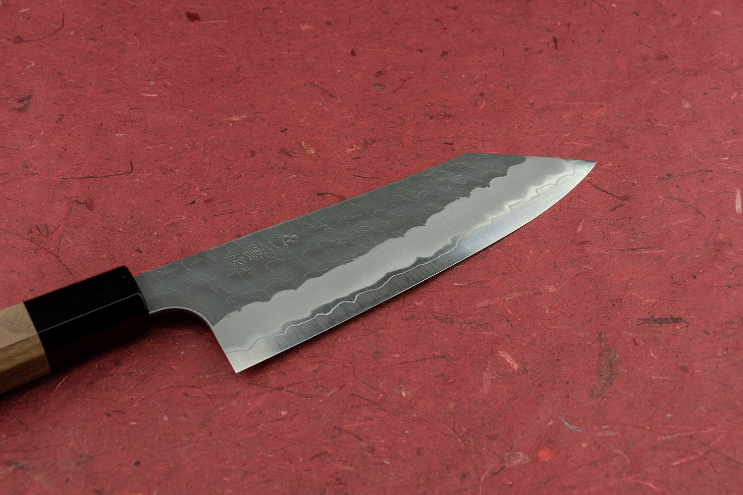 Premium Nigara AS/S Tsuchime Bunka 180mm Japanese Chef Knife - High Carbon Steel Blade with Hammered Finish for Slicing, Dicing, and Precision Cutting in Professional Kitchens & Home Cooking