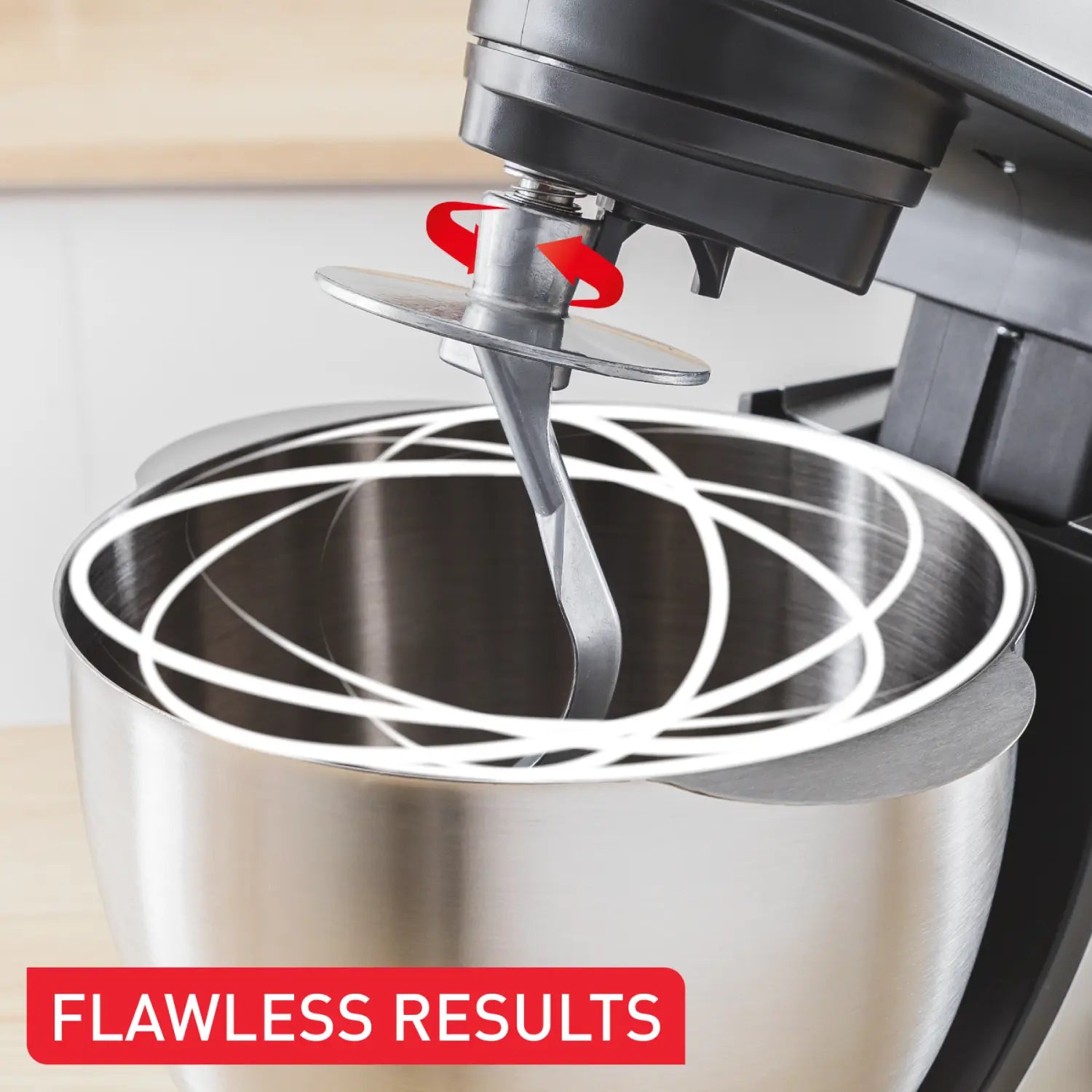 Tefal QB1601 Bake Essential Stand Mixer - 5-Quart White Electric Mixer for Baking, Dough, Cake & Cookies - Perfect for Home Kitchen & Professional Bakers
