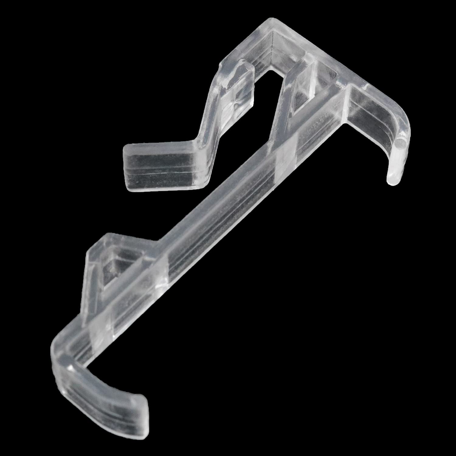 10PCS Clear Plastic Blinds Clips - Valance Clips for High Profile Blinds, 2