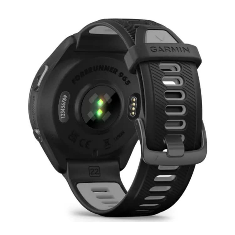Garmin Forerunner 965 GPS Running Smartwatch (Black) with Travel Charger Stand & Port Protectors - 3-Piece Set for Marathon Training, Outdoor Workouts & Fitness Tracking