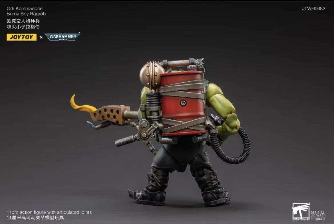 JOYTOY 1/18 Scale Warhammer 40K Ork Kommandos Action Figure - Highly Detailed Collectible Model for Tabletop Gaming & Display
