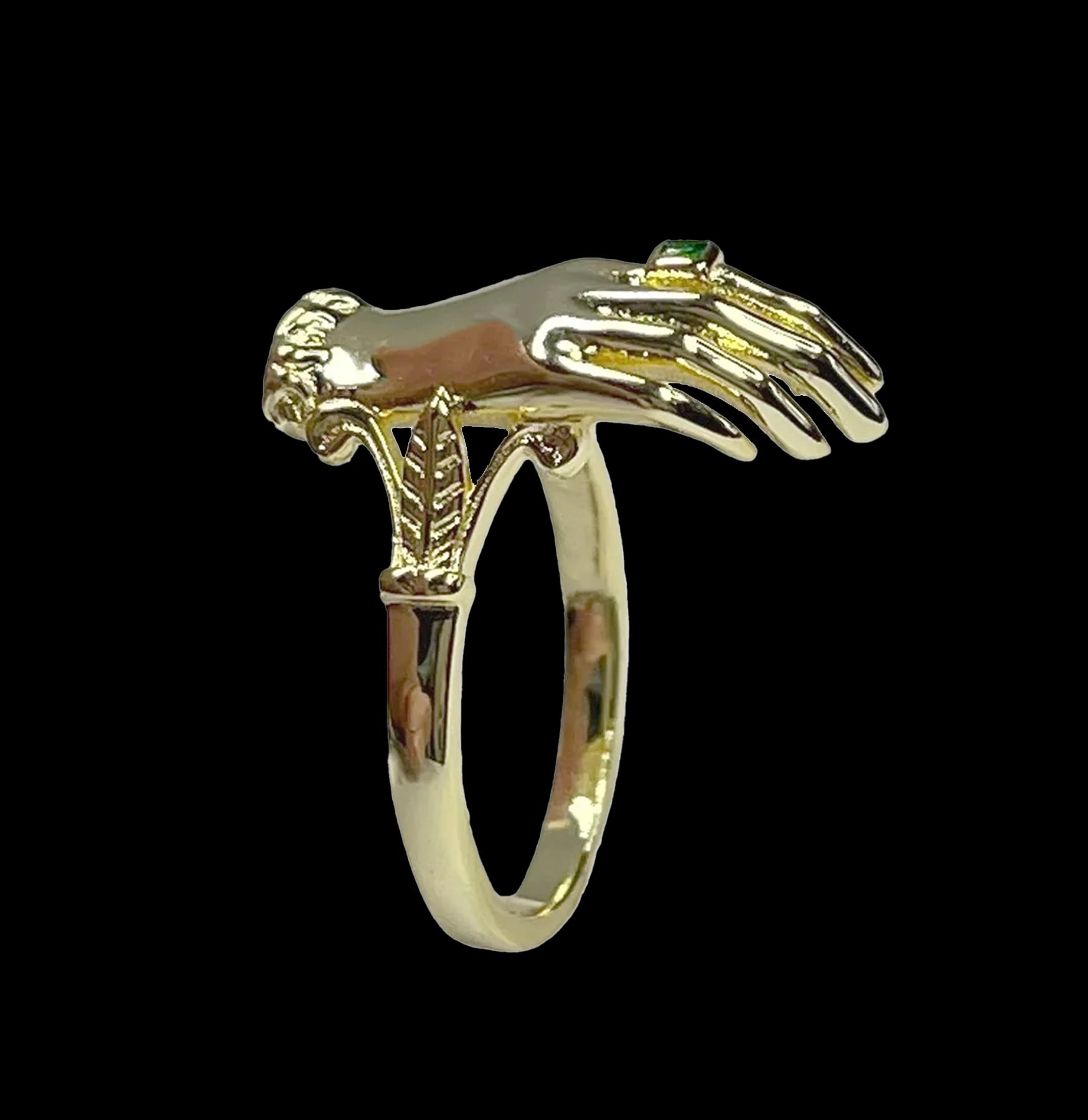 Elegant Queen's Hand Ring - Sterling Silver Royal Jewelry for Women - Perfect for Weddings, Parties & Special Occasions