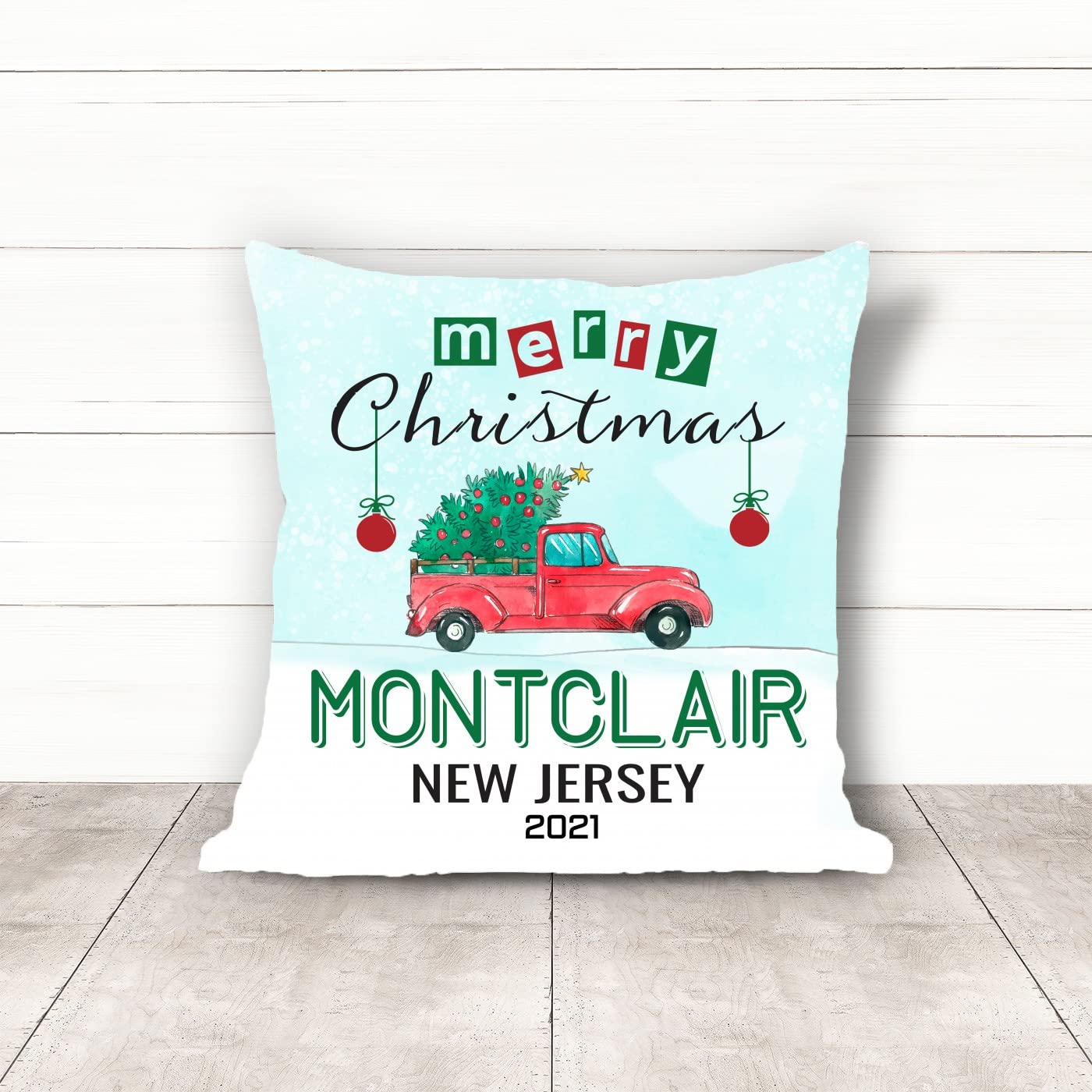 Christmas Pillow Covers 18x18 Inch - Festive Holiday Home Decor for Sofa, Bedroom & Car - Merry Christmas Decorative Throw Pillow Cases (Set of 2) - Perfect for Xmas Gifts, Winter Home Styling & Seasonal Decorations