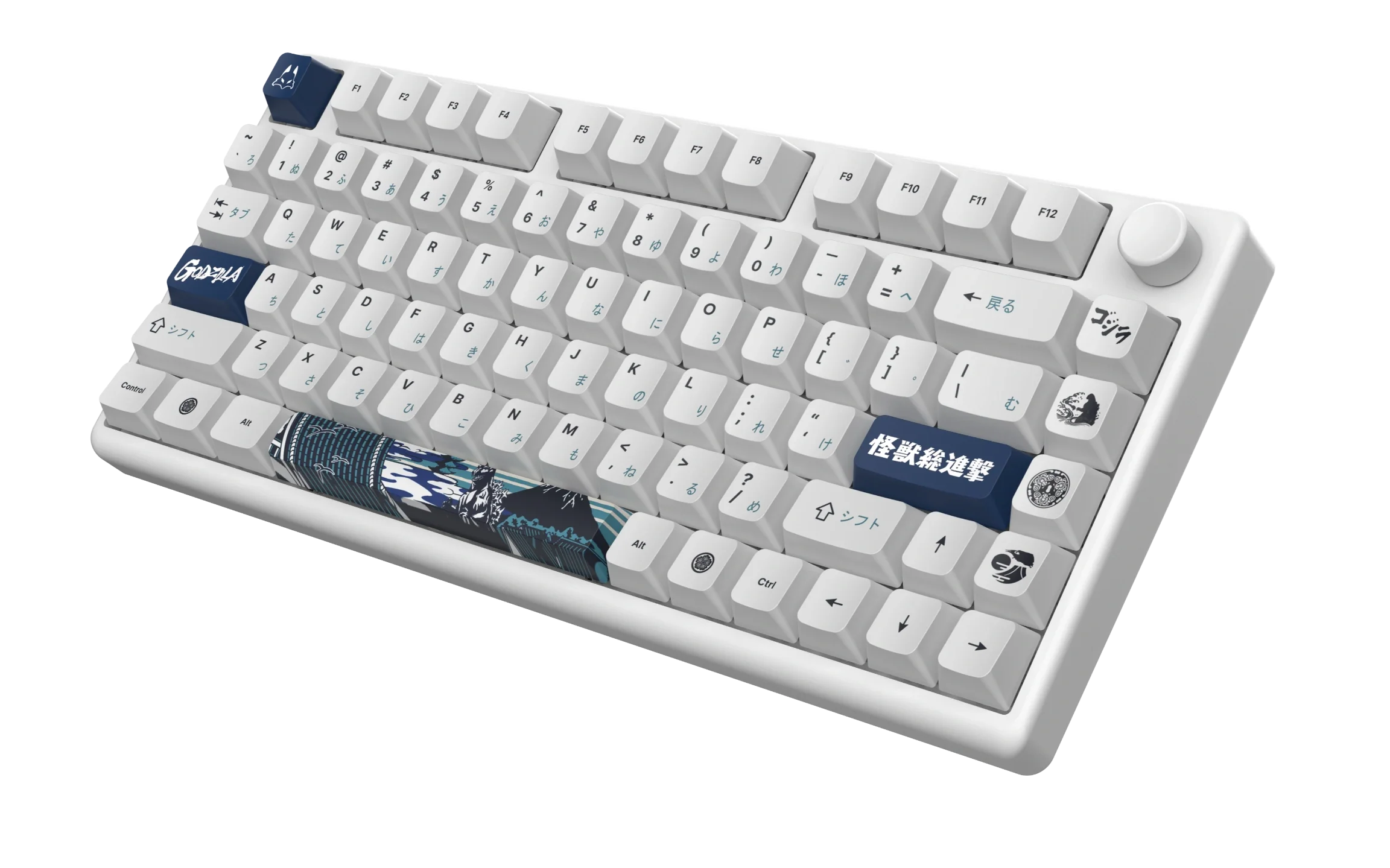 Arbiter Studio KITSUNE Polar 75 PRO Mechanical Keyboard - Godzilla Limited Edition Collection | Custom RGB Gaming Keyboard for PC & Mac | Perfect for Gaming, Typing & Office Work