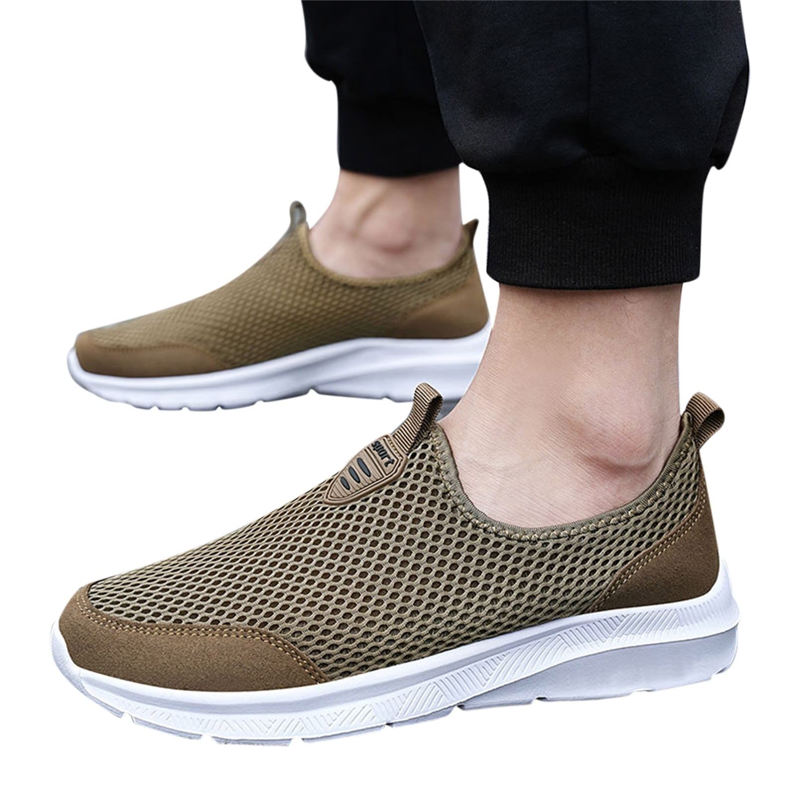 Breathable Non-Slip Men's Black Sports Shoes - Lightweight Tennis & Running Shoes for Men | Perfect for Gym, Hiking & Casual Wear