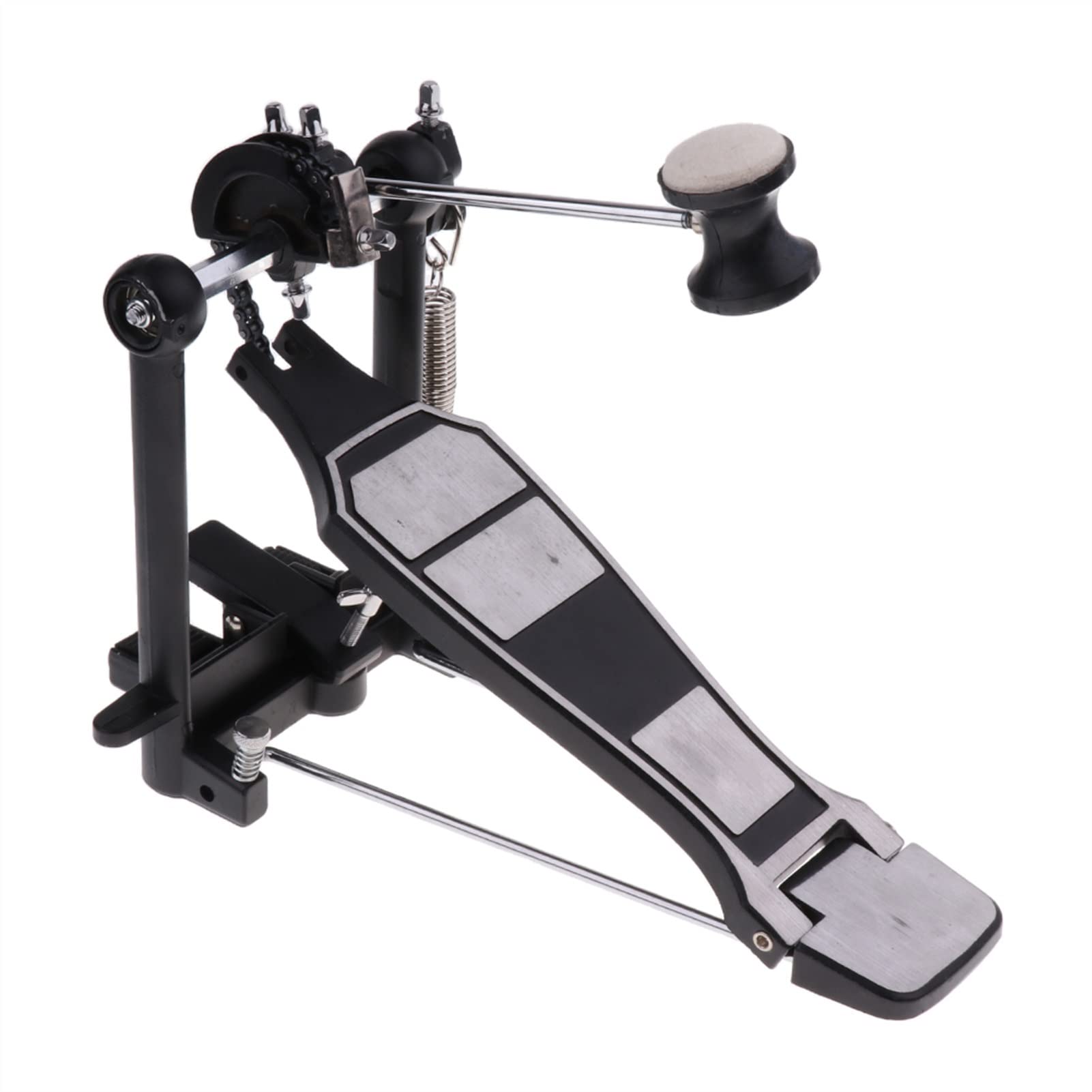 Heavy-Duty Single Chain Drive Drum Pedal with Beater - Premium Percussion Replacement Parts for Professional Drummers | Perfect for Live Performances, Studio Recording & Drum Practice