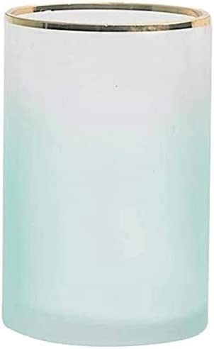 Transparent Glass Vases for Flower Arrangement - Home Decoration Water Vase with Neutral Color Design (Green) | Perfect for Centerpieces, Wedding Decor & Living Room Floral Displays