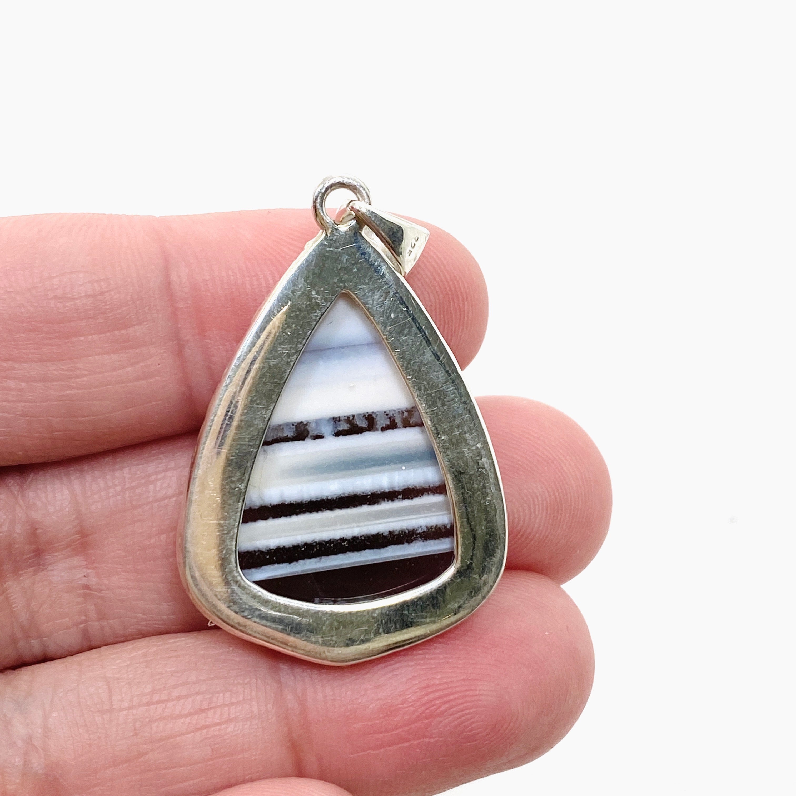 Blue Owhyee Opal Teardrop Cabochon Pendant with Brass Details KPGJ4648 - Handmade Boho Jewelry for Women, Perfect for Everyday Wear & Special Occasions