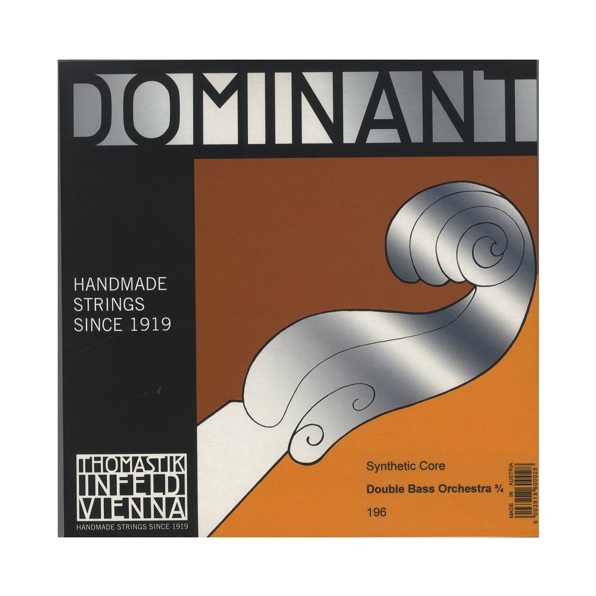 Thomastik Contra Bass Strings (196) - Premium Quality for Professional Bass Players - Perfect for Orchestral Performances and Studio Recordings