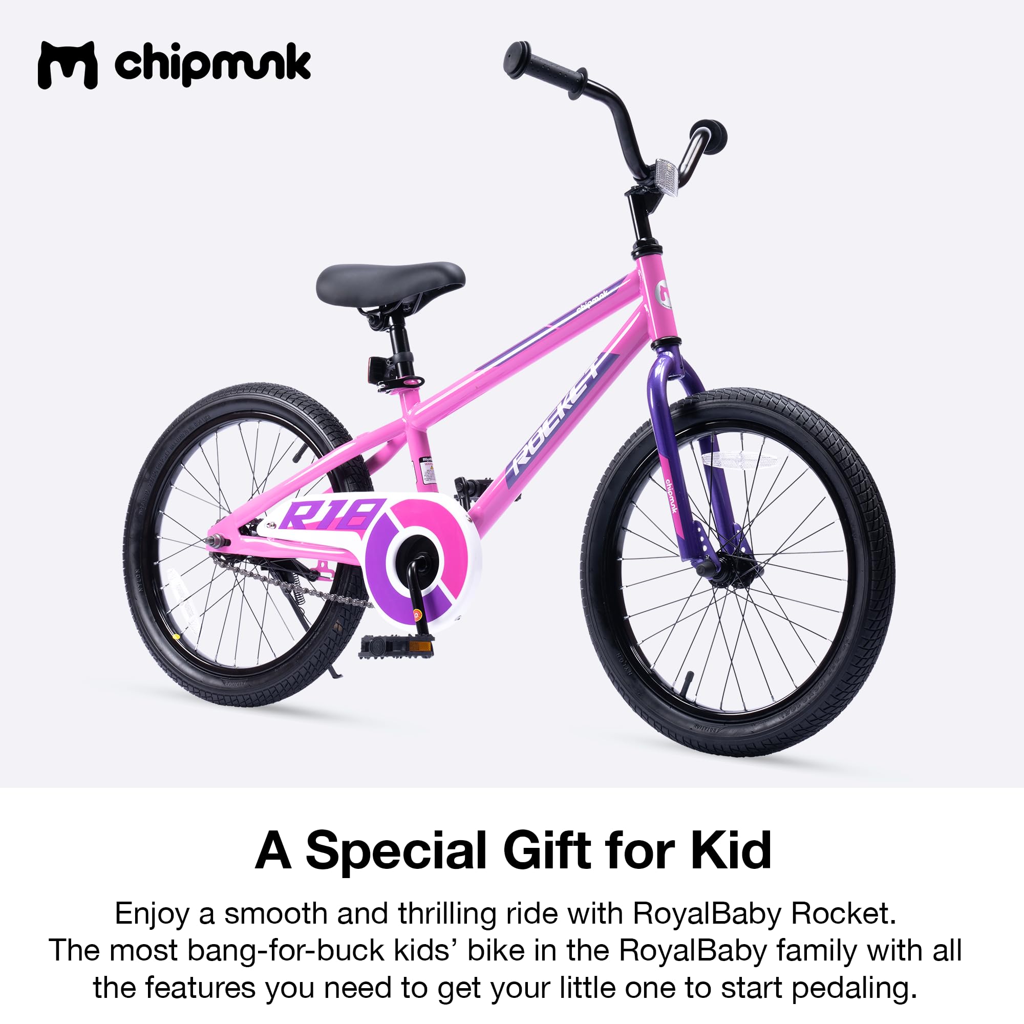 12 14 16 18 Inch Kids Bike for Boys & Girls Ages 3-11 | Chipmunk Toddler Bicycle with Multiple Color Options | Perfect for Beginners Learning to Ride & Outdoor Family Activities