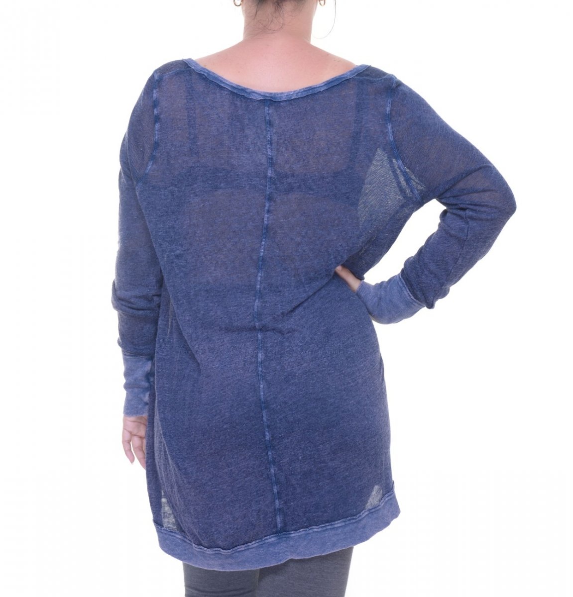 Free People Women's XS Indigo Blue Dress - Boho Chic Flowy Maxi Dress for Beach, Festival & Casual Wear