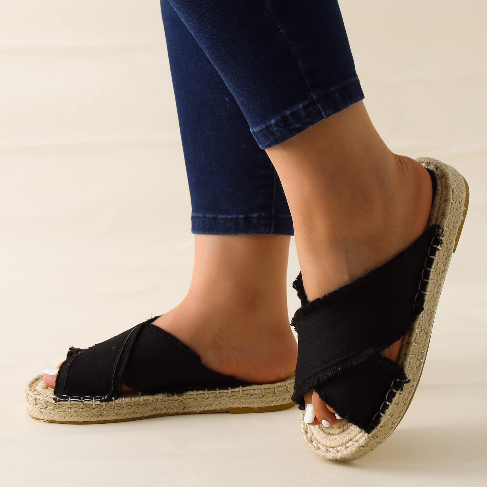 Gibobby Women's Slingback Open Toe Sandals - Slip On Platform Wedge Heels with Ankle Buckle | Comfortable Beach Sandals for Summer | Perfect for Vacation, Poolside, and Casual Outings