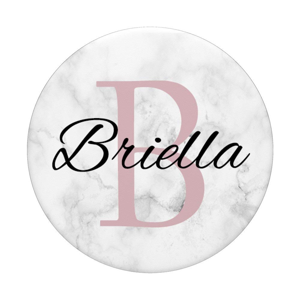 Briella Rose Pink Monogram Letter B Necklace for Girls - Elegant Personalized Jewelry Gift for Birthdays, Parties & Special Occasions