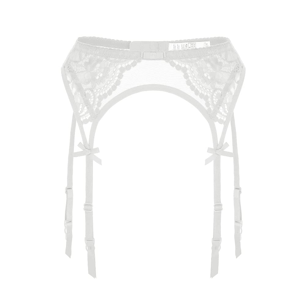 Sexy Black Lace Garter Belt for Women - Adjustable Thigh High Stockings Holder - Perfect for Bridal Lingerie, Boudoir Photography & Special Occasions