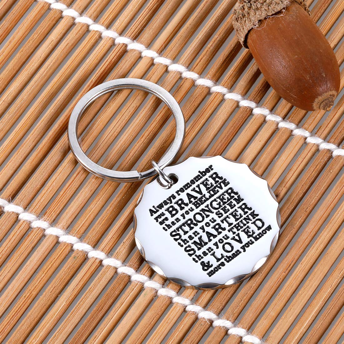 Arovene Inspirational Keychain - Motivational Gifts for Teen Boys & Girls, Christmas Stocking Stuffers, Graduation & Birthday Presents for Son/Daughter - Perfect for Daily Encouragement & Friendship Tokens