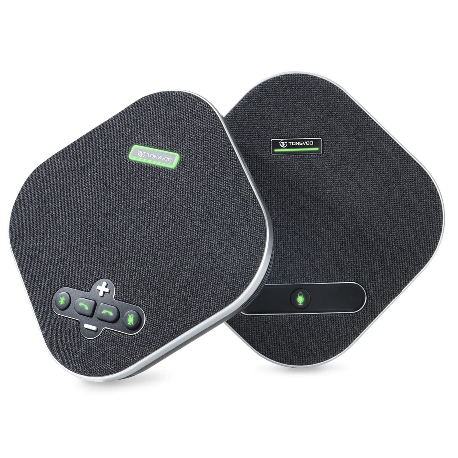 TONGVEO Bluetooth Conference Speakerphone with Daisy Chain - 2-in-1 Wireless Microphone & Speaker, 360° Voice Pickup & Noise Cancellation, 8-Hour Battery for 20-Person Meetings | Ideal for Office, Remote Work & Video Conferencing