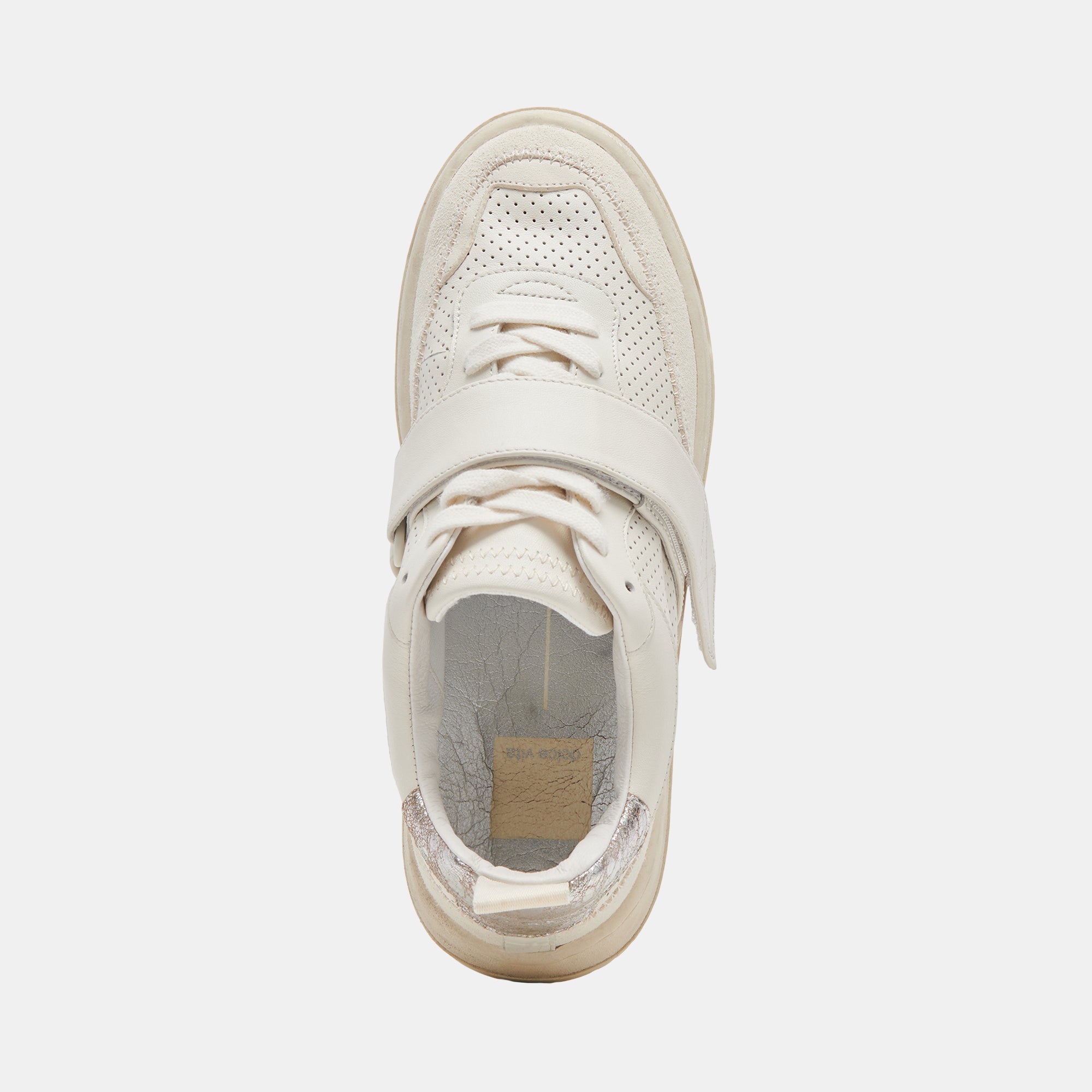 ALVAH White Perforated Leather Sneakers - Breathable & Stylish Men's Casual Shoes for Walking, Running & Everyday Wear