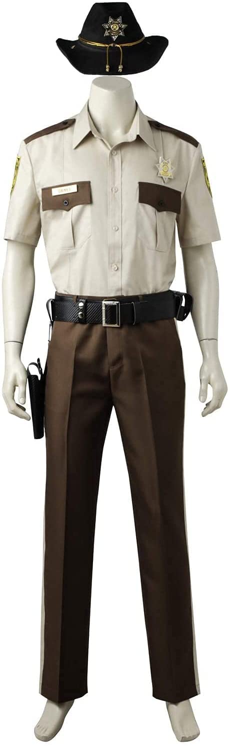 The Walking Dead Season 1 Rick Grimes Sheriff Costume - Authentic TV Show Cosplay Outfit for Halloween, Comic Con & Role Playing