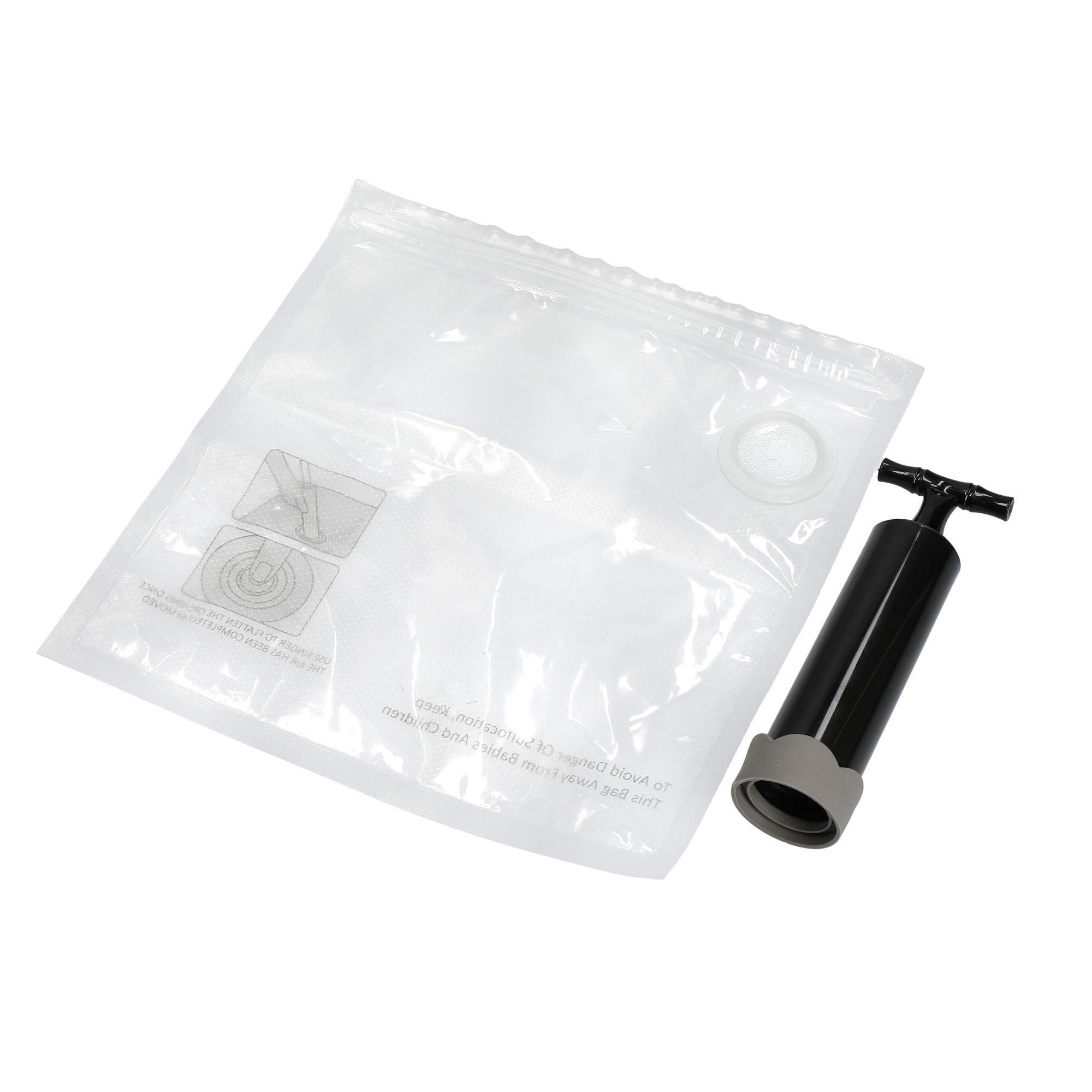 Premium Food Vacuum Sealer Machine with 4 Reusable Vacuum Bags (24x24cm) - Perfect for Meal Prep, Sous Vide, and Long-Term Food Storage