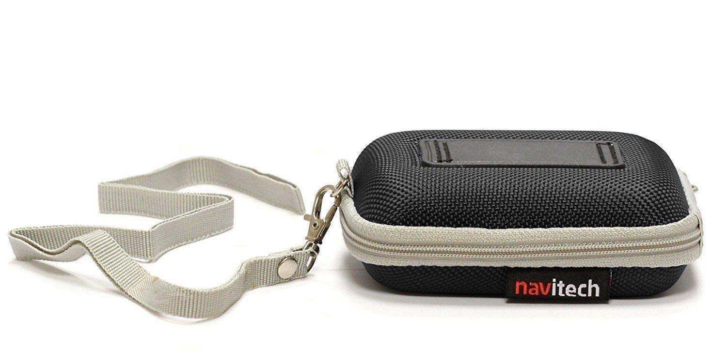Navitech Black Hard Carry Case for AlcoSense Excel Breathalyzer - Durable Protective Cover for Personal & Professional Alcohol Testing Use