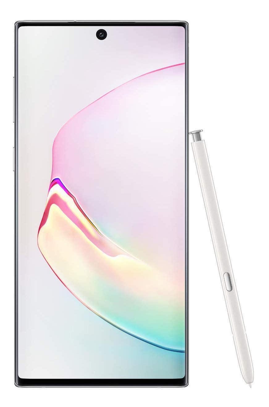 Refurbished Samsung Galaxy Note 10 256GB Aura White Smartphone for AT&T - Premium Renewed Android Phone with S Pen for Business & Creative Professionals