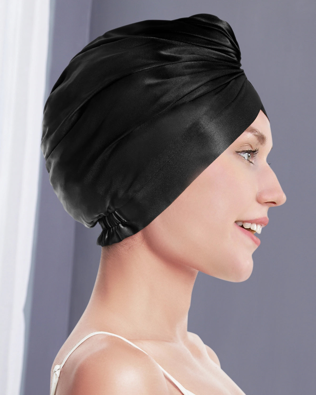 Silk Hair Wrap Turban for Women - Soft & Absorbent Hair Towel for Drying & Styling - Perfect for Post-Shower, Salon, Spa & Home Use
