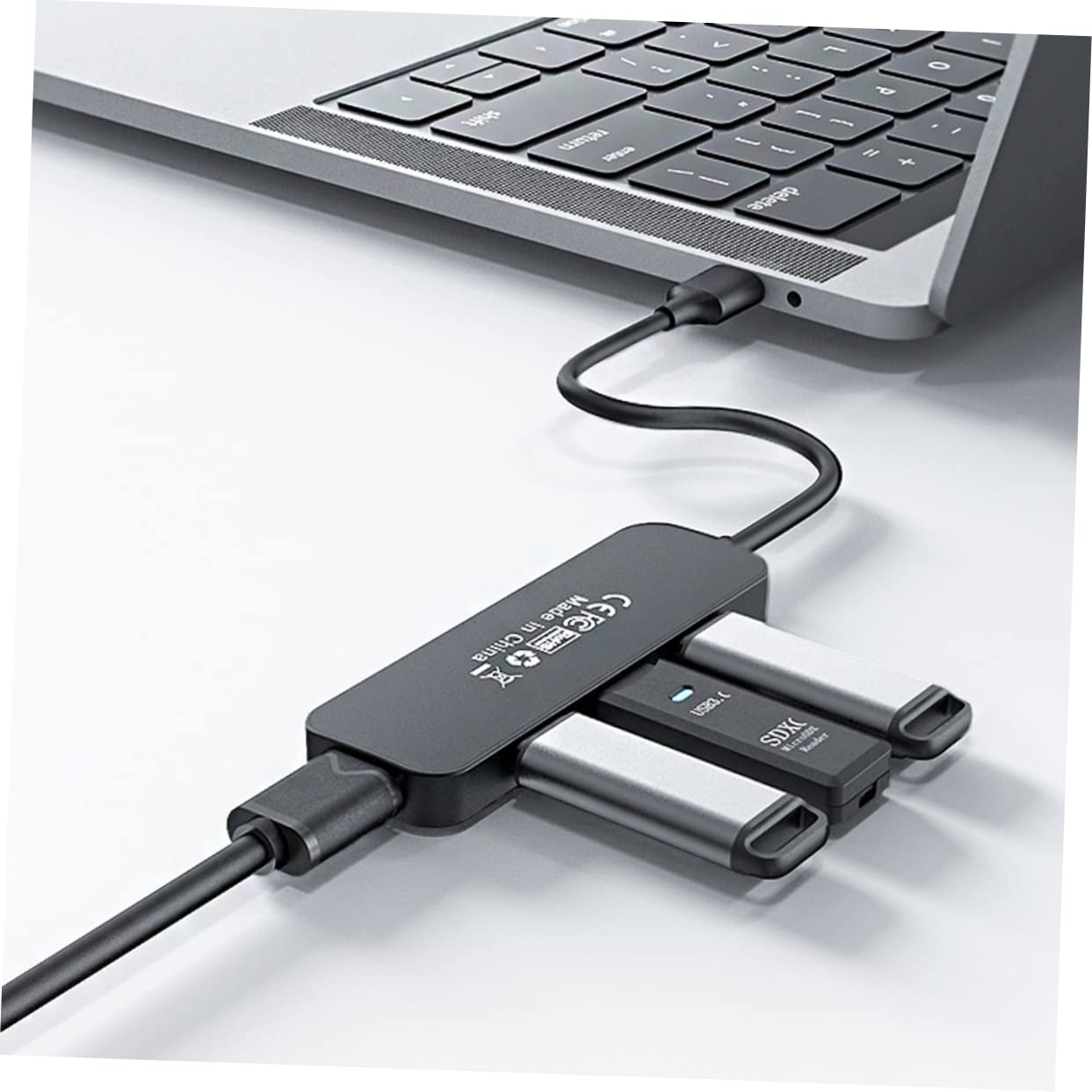 OSALADI 4-Port USB 2.0 Hub - High Speed USB Splitter Adapter for Laptop, PC, Computer, Notebook - Expand USB Ports for Keyboard, Mouse, Flash Drive, Printer | Home Office & Gaming Setup Accessory