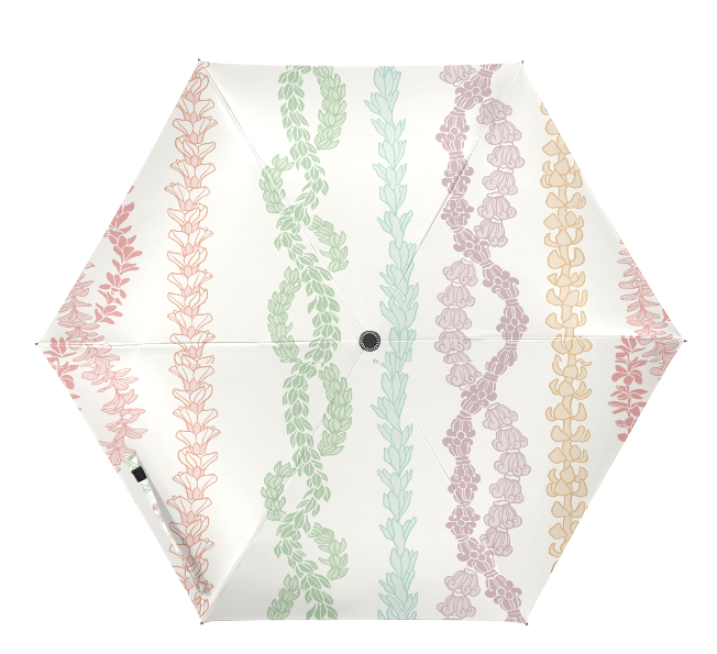 Forever Lei Compact Folding Umbrella - Windproof Travel Umbrella with Auto Open/Close for Rain & Sun Protection - Perfect for Commuting, Travel, and Outdoor Activities