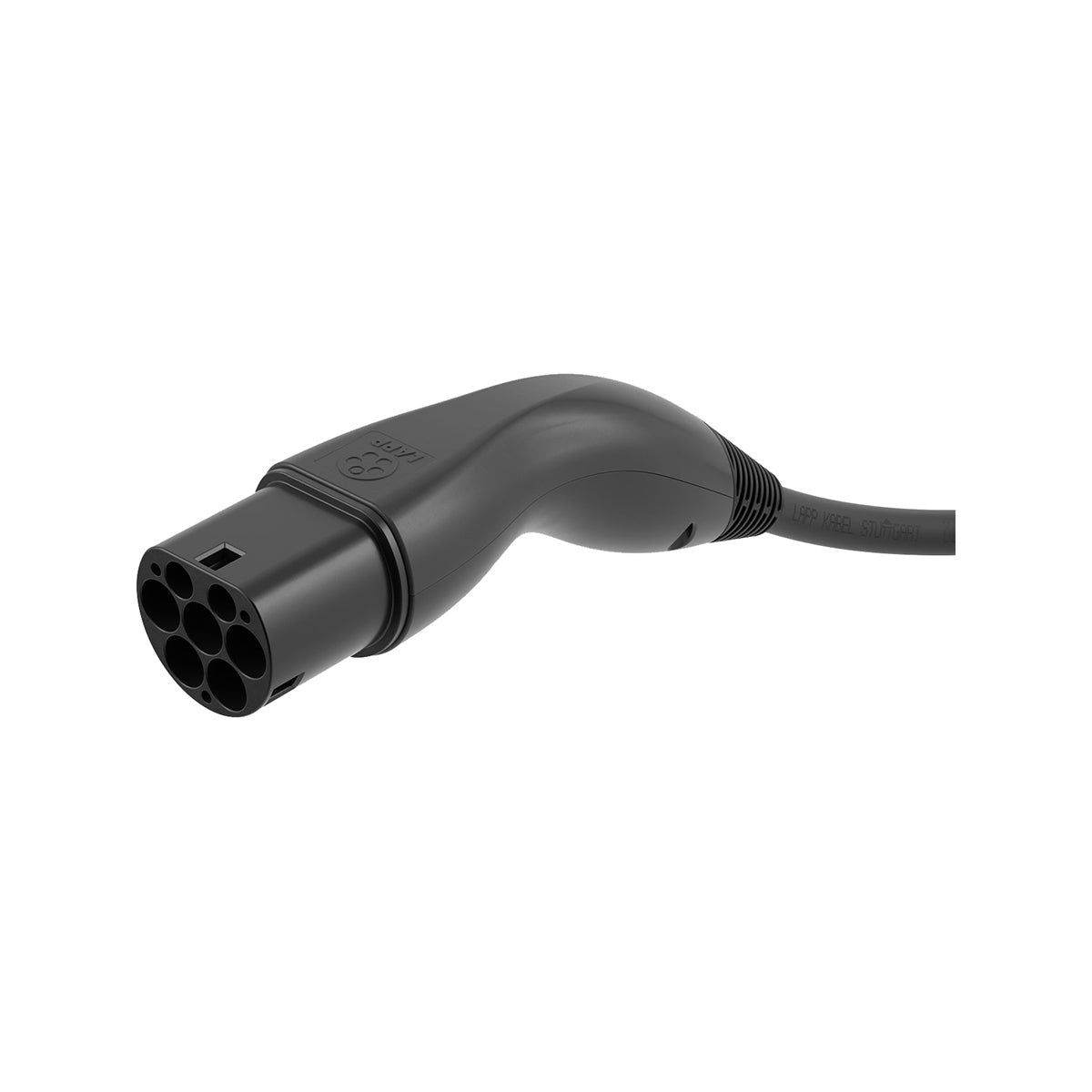 LAPP EV Helix Type 2 Charging Cable (7.4kW 32A 5m) for Tesla, Nissan Leaf, BMW i3 - Fast Home & Public Station Charging for Hybrid and Electric Vehicles - Black