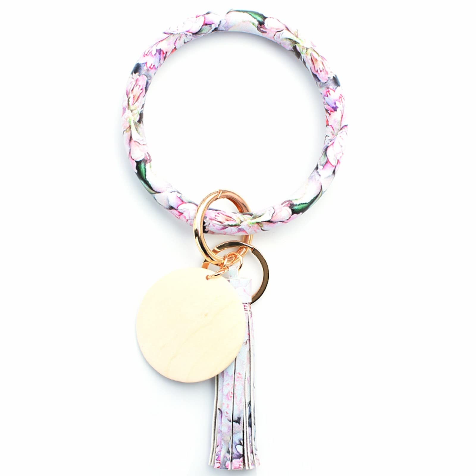 AAHCC Women's Cute Silicone Key Bracelet Ring - Purple Beaded Wristlet Keychain Bangle for Everyday Wear | Perfect for Key Organization, Fashion Accessories & Gift Giving