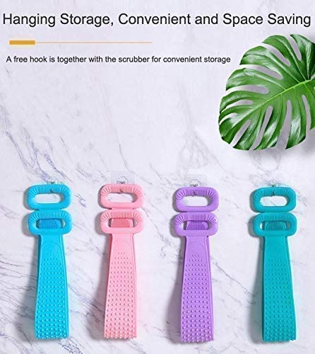 ODIN Silicone Body Scrubber - Dual-Sided Exfoliating Brush for Dead Skin Removal & Massage - Shower & Bath Use