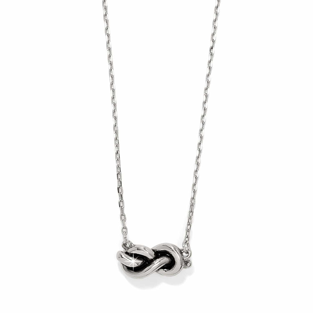 Brighton Interlok Single Knot Petite Necklace - Dainty Gold Chain for Women, Elegant Layering Jewelry for Everyday Wear & Special Occasions