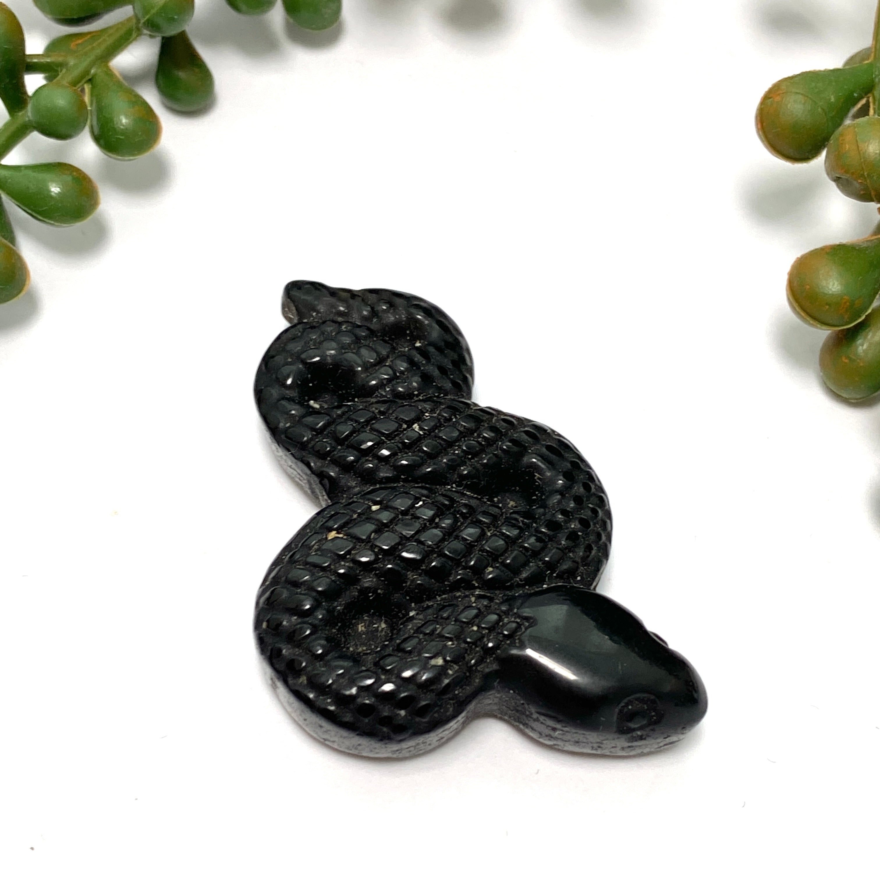 Black Obsidian Slithering Snake Bracelet - BOSN 01 - Handmade Stone Jewelry for Protection & Spiritual Healing | Perfect for Meditation, Yoga & Energy Cleansing