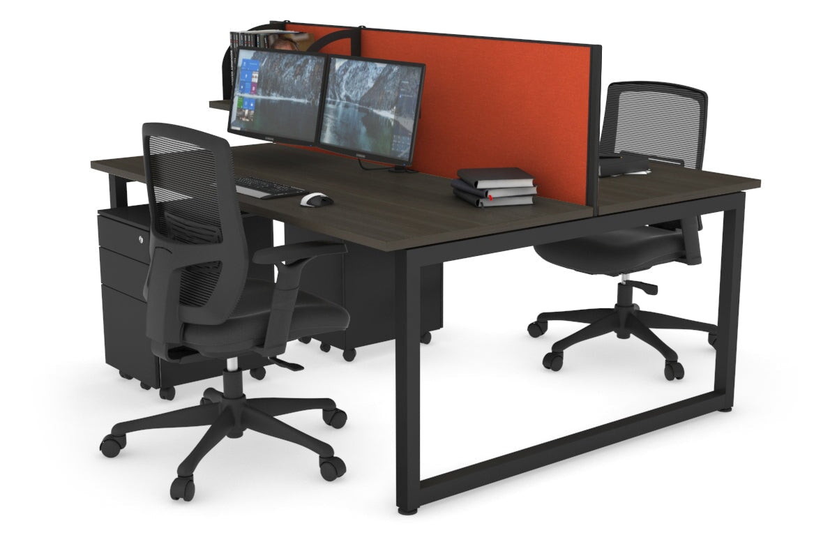 Quadro Loop Legs 2 Person Office Workstation - 70.8