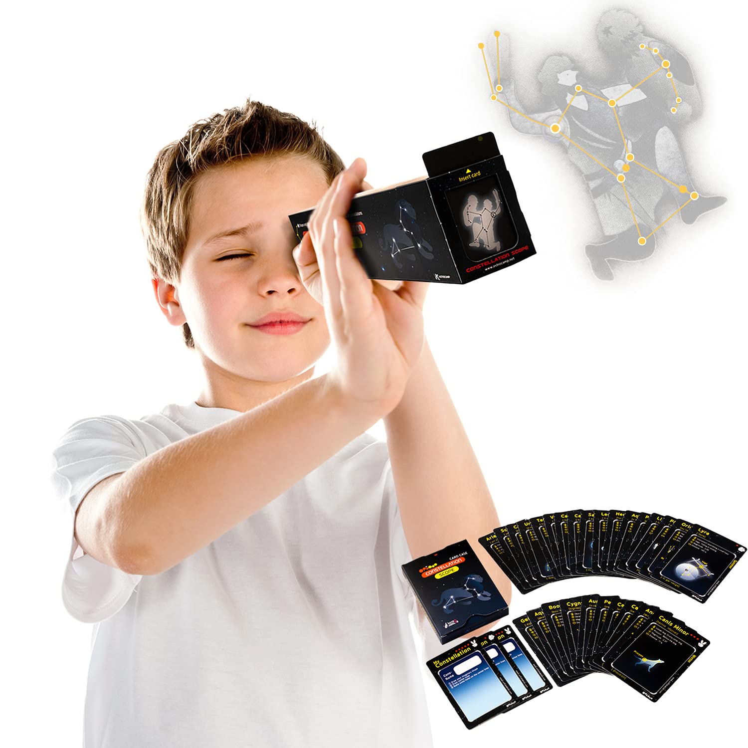 ASTRO KIDSLAB Constellation Telescope Simulator 2-Pack - STEM Astronomy Science Kit for Kids Ages 8-12 | Educational Space Toys, Science Experiments & Learning Games | Perfect for Birthday Gifts, Classroom Projects & Stargazing Adventures