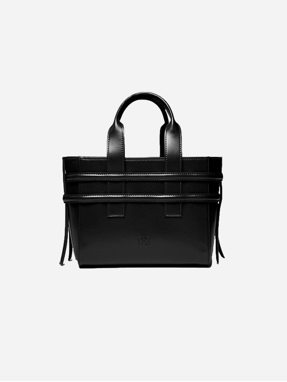 Hedy Vegan Italian Grape Leather Mini Tote Bag - Eco-Friendly & Cruelty-Free Handbag for Women | Onyx Black | Perfect for Work, Travel & Everyday Use
