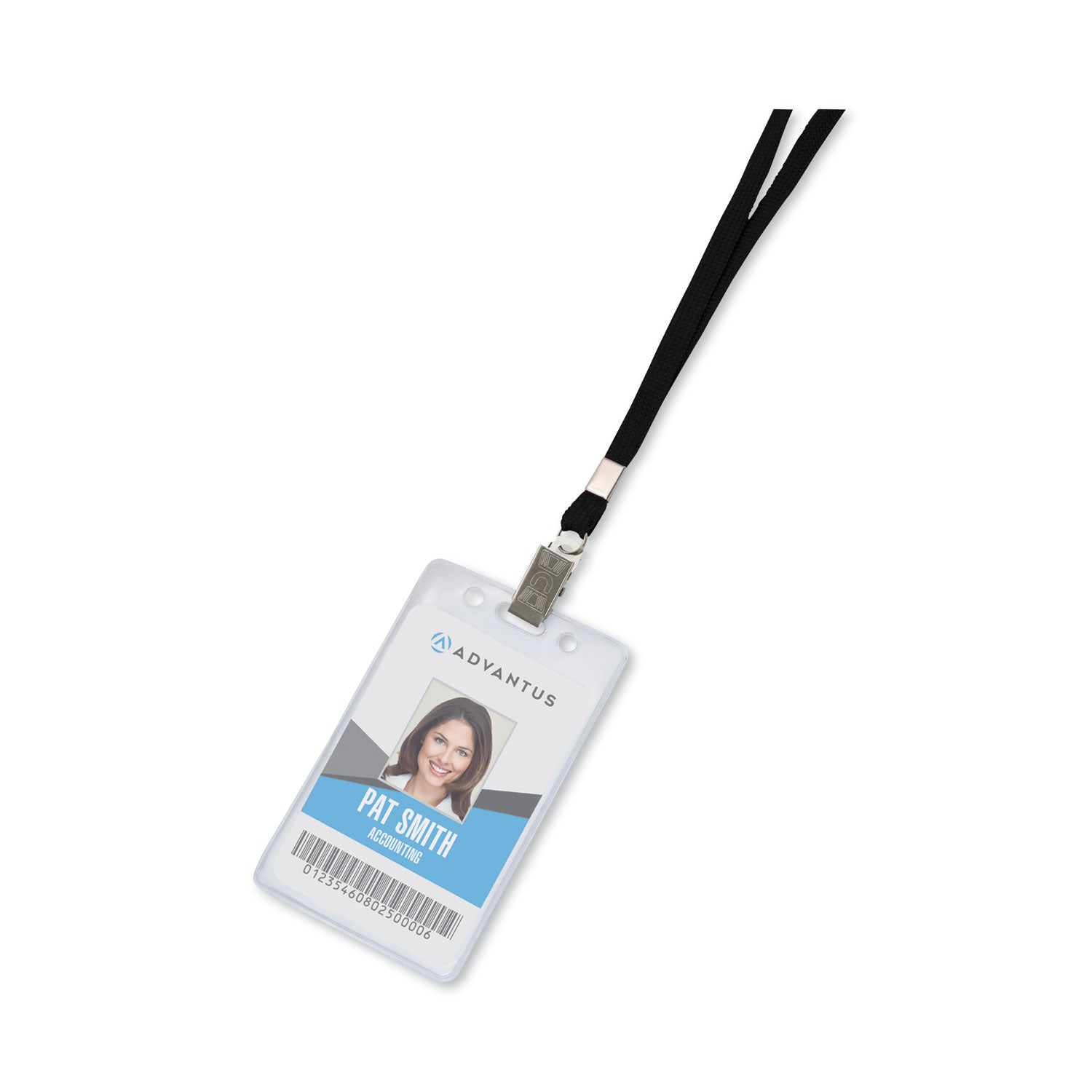 Advantus Premium Black Deluxe Lanyards with Metal Clip Fastener - 36 Inch Neck Strap (24-Pack) - Ideal for ID Badges, Keys, Event Passes & Workplace Security