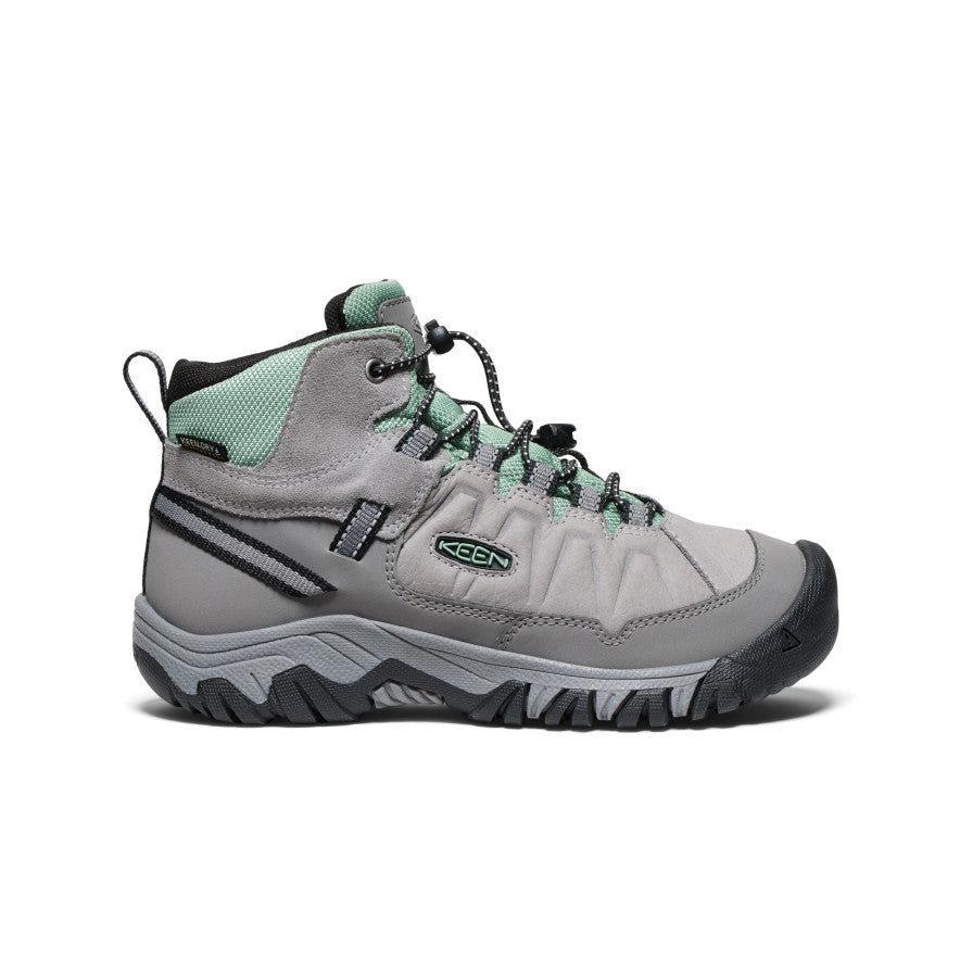 **Big Kids' Targhee IV Waterproof Hiking Boots - Alloy/Granite Green | Durable & Comfortable for Outdoor Adventures, Trail Hiking & Camping**